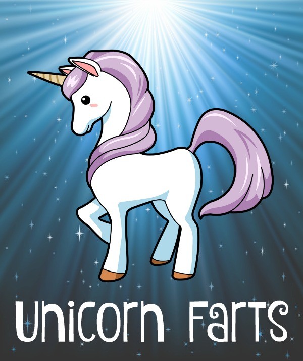 unicorn farts and other fun bubble bottle labels with free printables
