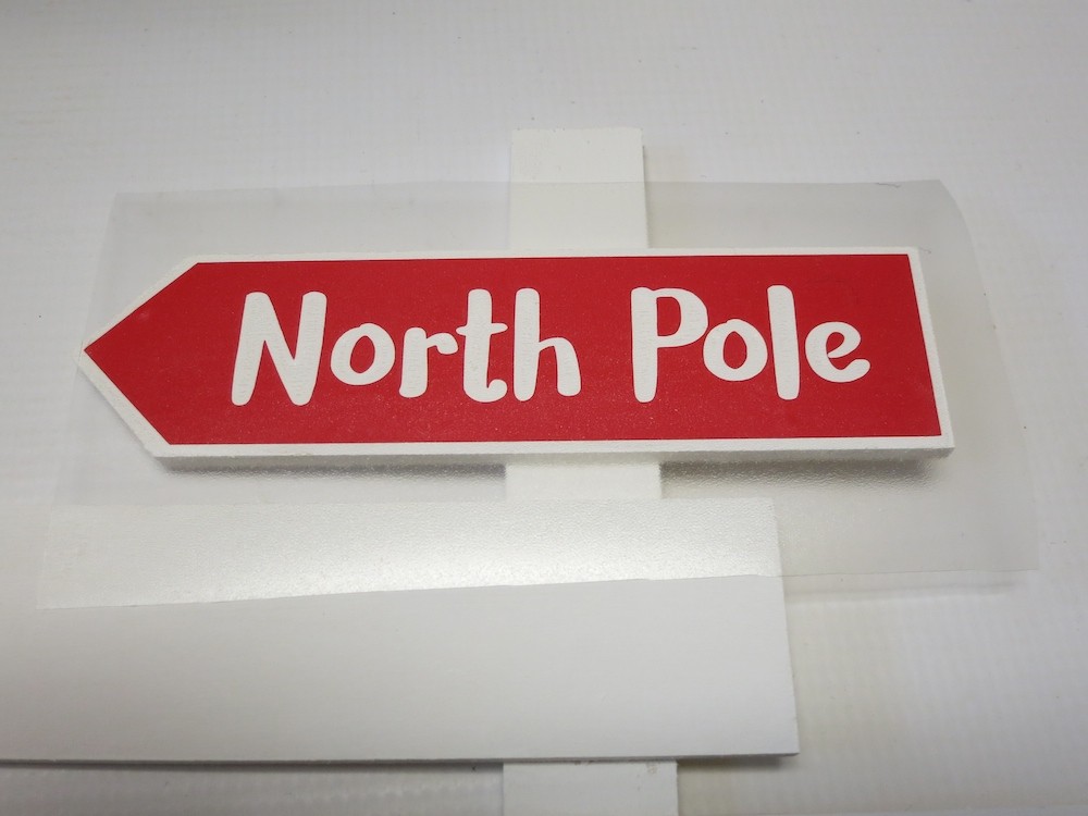 North Pole Sign Christmas DIY with Free Cut File Morena's Corner