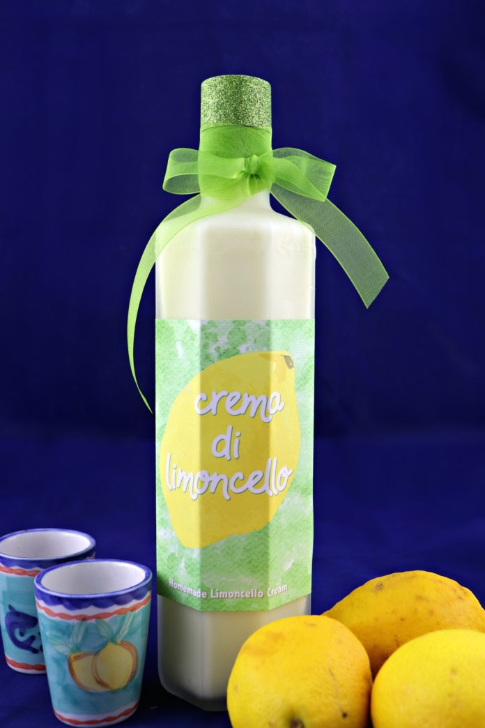 Crema di Limoncello Recipe with Free Printable Label - Morena's Corner